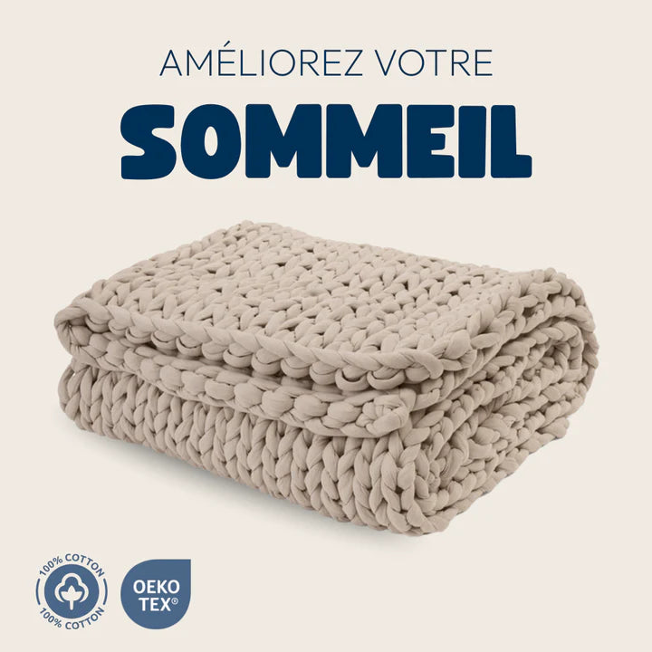 Couverture Lestée Neponia - Endormez-vous 3x plus rapidement !