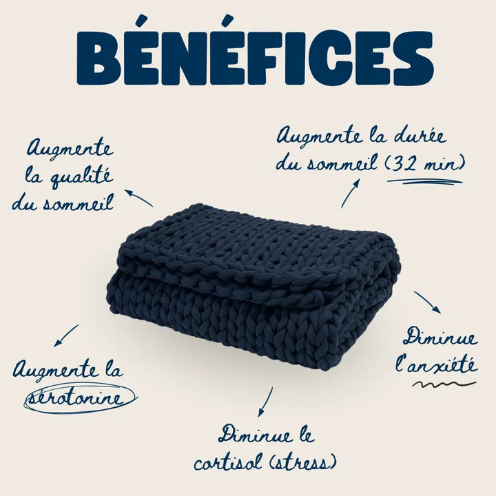 Couverture Lestée Neponia - Endormez-vous 3x plus rapidement !